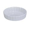 Yanco China BK-607 Accessories White Porcelain 18oz Fluted Quince Dish- 2dz 