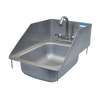 BK Resources 10inx14inx10in Stainless Steel Deep Drawn Drop-In Sink - DDI-10141024S-P-G 