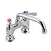 BK Resources OptiFlow Solid Body with 18in Double-Jointed Swing Spout Faucet - BKF4HD-18-G 