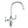 BK Resources OptiFlow Dual Valve Pantry Faucet with 3in Gooseneck Spout - BKF-DPF-3G-G 