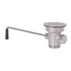 BK Resources 3-1/2in Opening Twist Lever Drain with Overflow Assembly - BK-LWR-3 