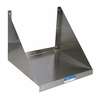 BK Resources 24inx24in Stainless Steel Wall Mount Microwave Shelf - BKMWS-2424 