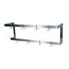 BK Resources 60in Stainless Steel Wall Mount Double Bar Pot Rack - BK-WPR2-60 
