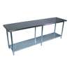 BK Resources 96"W x 30"D 16 Gauge Stainless Steel Work Table - CTT-9630 
