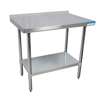 BK Resources 72"W x 30"D 16 Gauge Stainless Steel Work Table with 5in Riser - CTTR5-7230 
