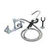 BK Resources OptiFlow Pot Filler Assembly with 72in Stainless Steel Hose - BKF-8SMPF-G 