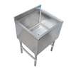 BK Resources 24"W Stainless Steel Underbar Insulated Ice Bin w/Cold Plate - UB4-18-IBCP24-7 