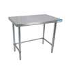 BK Resources 30"W x 24"D 16 Gauge Stainless Steel Open Base Work Table - CVTOB-3024 