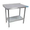 BK Resources 48"W x 30"D 14 Gauge Stainless Steel Work Table with 5in Riser - QVTR5-4830 