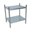 BK Resources 31"Wx24"Dx38"H Stainless Steel Dry Storage Shelving Unit - SSU3-3124 