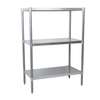 BK Resources 67"Wx24"Dx60"H Stainless Steel Dry Storage Shelving Unit - SSU5-6724 