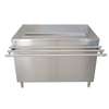 BK Resources 72"Wx30"D Stainless Steel Cashier-Serve Counter with Doors - US-3072C-S 