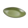 Yanco China Birmingham Green & Gray Melamine 9.5in x 6in Oval Plate- 2dz - BM-209GR 