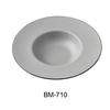 Yanco China BM-710 Birmingham Two-Tone Melamine 10oz Dessert Plate - 2dz 