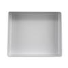 GET BN-AB-W Milano White Melamine 11.75in x 9.9in Bento Box Base Only 