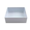 GET BN-F-W Milano White Melamine 7.5in x 7.5in Bento Box Insert - 1dz 