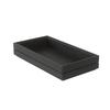 Mikasa Hospitality BQ003B Select Concept Black Oak 12.8in x 6.9in Stackable Box - 4 Each 