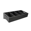 Mikasa Hospitality BQ019B Select Concept Black Oak 23.2in x 10.9in Tilted Cutlery Box 