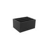 Mikasa Hospitality BQ075B Select Concept Black Oak 8.5in x 8.5in Menu Box 