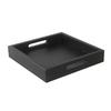 Mikasa Hospitality BQ091B Select Concept Black Oak 11in x 11in Serving Tray with Handles 