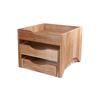 Mikasa Hospitality BQ103L Select Concept Oak 15.5in x 15.5in 3-Tray Display Stand 