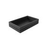Mikasa Hospitality BQ204B Select Concept Black Oak 10.1in x 6.4in x 2.2"H Cutlery Box 