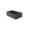 Mikasa Hospitality BQ205B Select Concept Black Oak 10.1in x 6.4in x 3.3"H Cutlery Box 