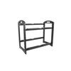 Mikasa Hospitality BQ208B Select Concept Black Oak 22.1in x 11.5in 2-Tier Display Stand 