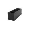 Mikasa Hospitality BQ300B Select Concept Black Oak 14.4in x 4.9in 3-Section Cutlery Tray 