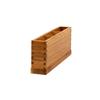 Mikasa Hospitality BQ303L Select Concept Oak 14.4in x 2.4in 3-Section Cutlery Tray 