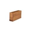 Mikasa Hospitality BQ304L Select Concept Oak 10in x 2.2in 2-Section Cutlery Tray 