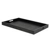 Mikasa Hospitality BQ700B Select Concept Black Oak 23.6inx 15.7"Serving Tray with Handles 