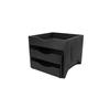 Mikasa Hospitality BQ705B Select Concept Black Oak 11in x 10.9in 3-Tray Display Stand 