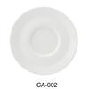 Yanco China CA-002 Cambria White Porcelain with Aluminum 6in dia. Saucer - 3dz 