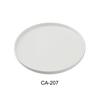 Yanco China CA-207 Cambria White Porcelain with Aluminum 7.25in dia. Dinner Plate 