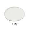 Yanco China CA-210 Cambria White Porcelain with Aluminum 10in dia. Dinner Plate 