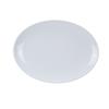 Yanco China Extra Heavy Duty White Melamine 10in x 7in Coupe Platter-2dz - CO-210 