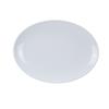 Yanco China CO-214 Extra Heavy Duty White Melamine 14in x 10"Coupe Platter-1dz 