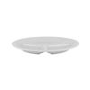GET CP-10-DW Diamond White Melamine 10.25in dia. 3-Compartment Plate-1dz 