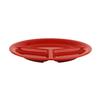 GET CP-10-RSP Red Sensation Melamine 10.25in dia. 3-Compartment Plate-1dz 