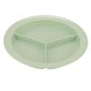 GET CP-530-G Supermel Green Melamine 9in dia. 3-Compartment Plate - 1dz 