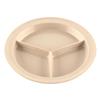 GET CP-530-S Supermel Sandstone Melamine 9in dia. 3-Compartment Plate 