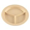 GET CP-530-T Supermel Tan Melamine 9in dia. 3-Compartment Plate - 1dz 