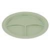 GET CP-531-G Supermel Green Melamine 10in dia. 3-Compartment Plate - 1dz 