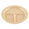 GET CP-531-T Supermel Tan Melamine 10in dia. 3-Compartment Plate - 1dz 