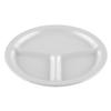 GET CP-533-W Supermel White Melamine 10in dia. 3-Compartment Plate - 1dz 