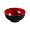 Yanco China CR-131 Two-Tone Black/Red Melamine 8oz Rice Bowl - 4dz 