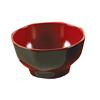 Yanco China CR-3006 Two-Tone Black/Red Melamine 10oz 4.5in dia. Bowl - 4dz 