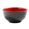Yanco China CR-5006 Two-Tone Black/Red Melamine 16oz 6.25in dia. Bowl- 4dz 
