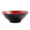 Yanco China CR-566 Two-Tone Black/Red Melamine 24oz Noodle Bowl - 4dz 